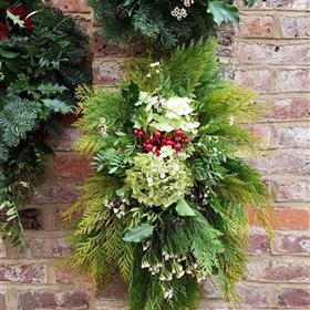 fwthumbchristmas swag vertical with fir hydrangeas and berries.jpg